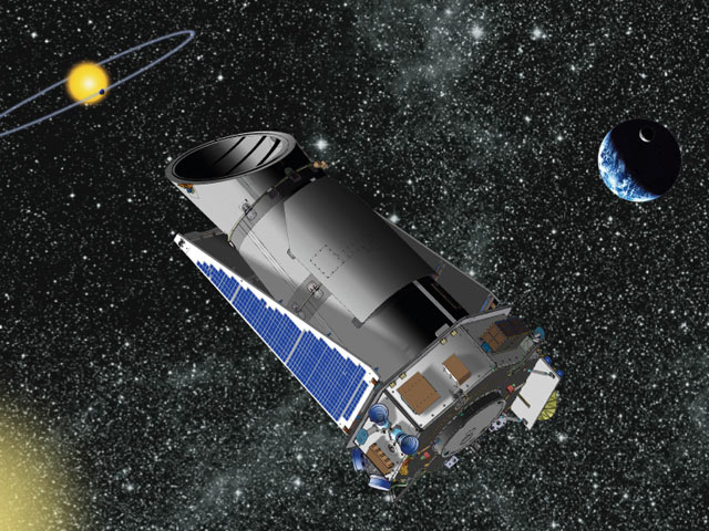 Аппарат Kepler, названный в честь астронома Иоганна Кеплера, был запущен на орбиту в марте 2009 года, он предназначен для поиска планет "транзитным методом" - путем измерения колебаний яркости звезд при прохождении планеты по ее диску